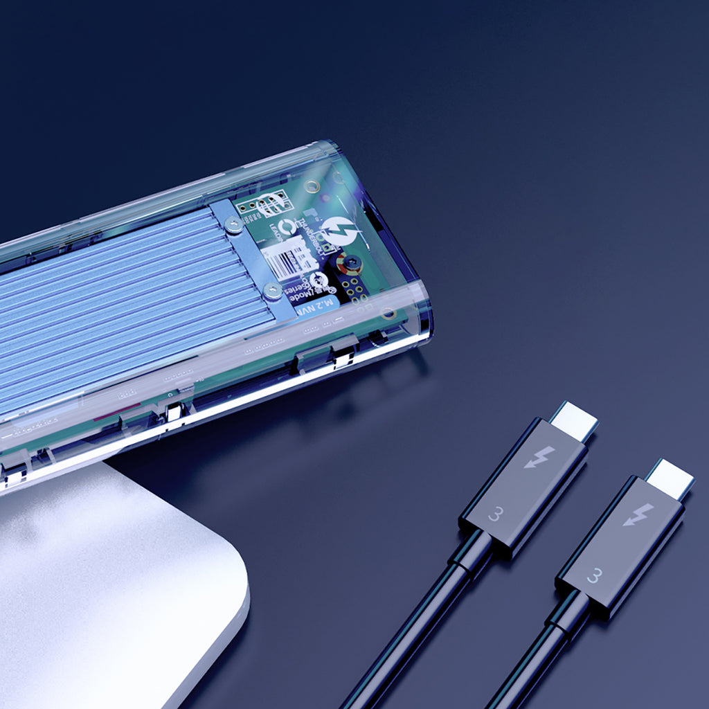 Orico TCM2-C3 M.2 NVME į USB-C 10Gb/s Disko Dėklas – Mėlynas -- Hard Drive Adapters