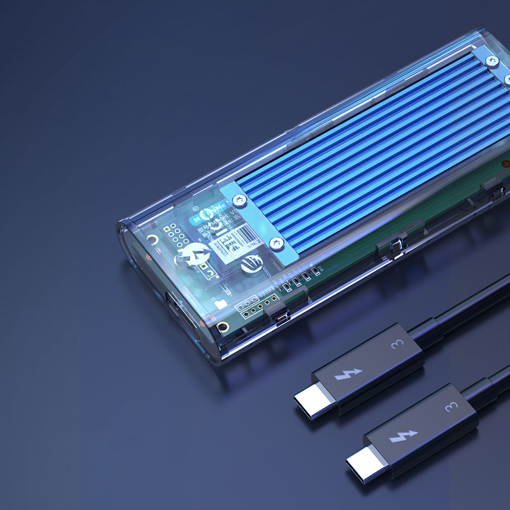 Orico TCM2-C3 M.2 NVME į USB-C 10Gb/s Disko Dėklas – Mėlynas -- Hard Drive Adapters
