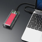 Orico TCM2-C3 M.2 NVME į USB-C 10Gb/s Disko Kasetė - Raudona -- Hard Drive Adapters