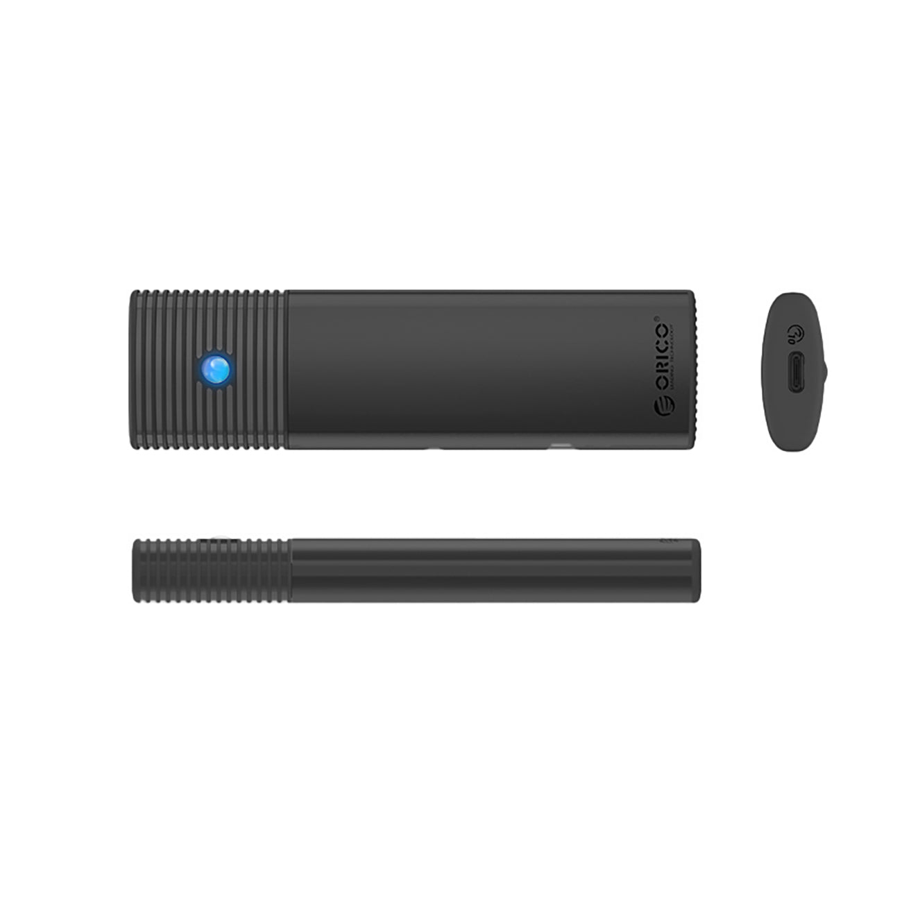 Orico PWM2-G2 M.2 NVME USB-C 10Gb/s Disko Dėklas – Juodas -- Hard Drive Adapters