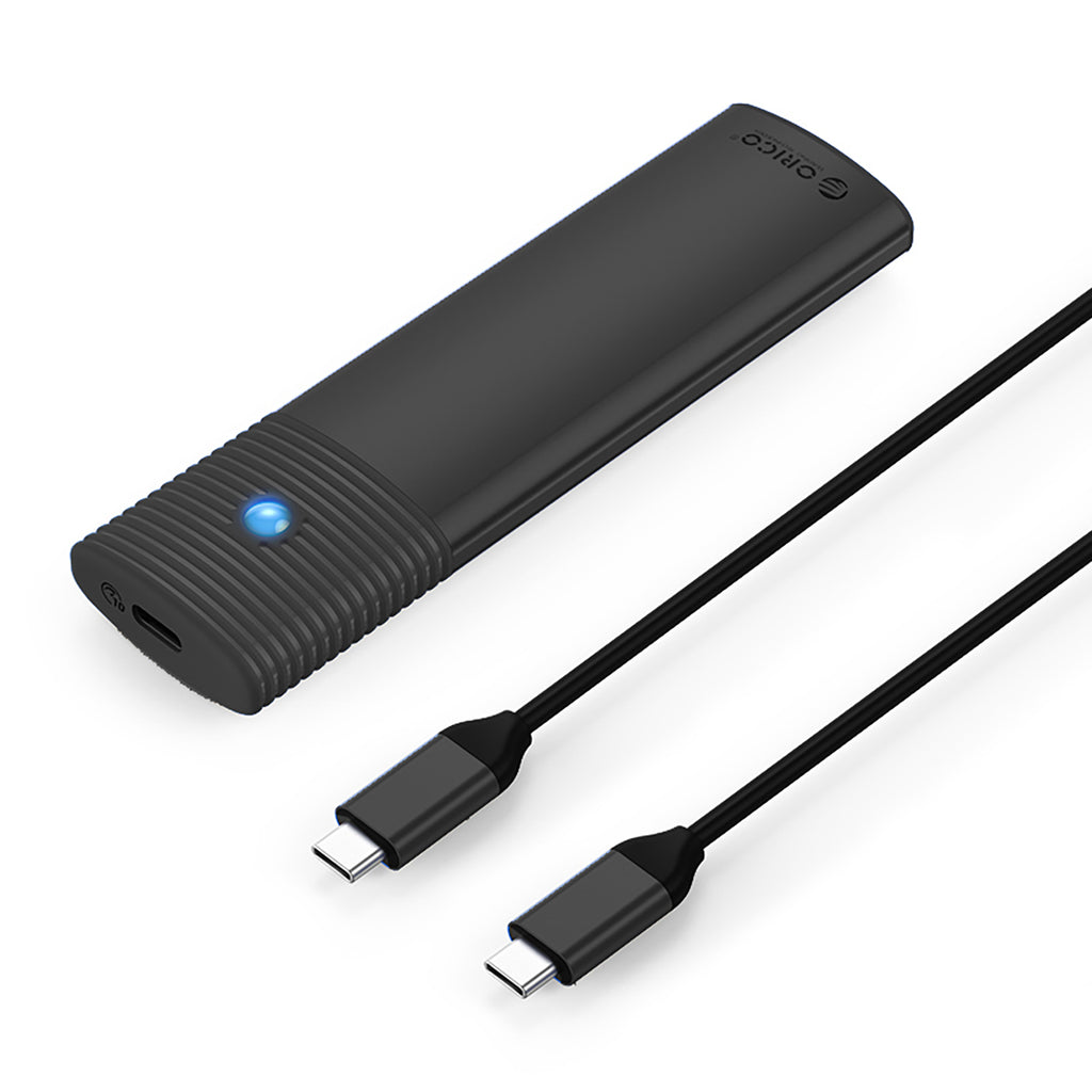 Orico PWM2 M.2 NGFF SATA USB-C 5Gb/s Disko Dėklas – Juodas -- Hard Drive Adapters