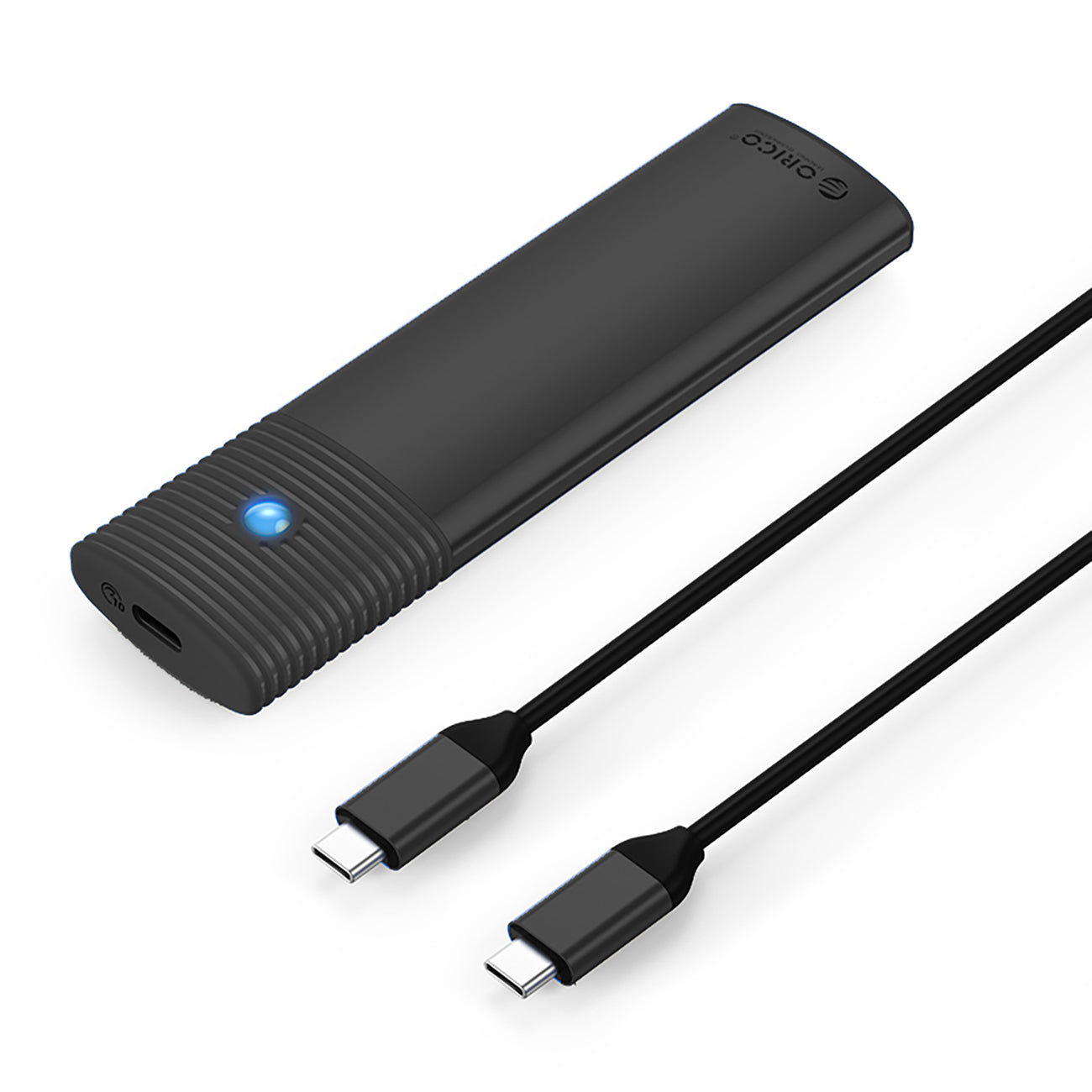 Orico PWM2 M.2 NGFF SATA USB-C 5Gb/s Disko Dėklas – Juodas -- Hard Drive Adapters
