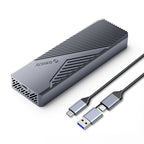 Orico CNM2-G20 M.2 NVME USB-C 3.2 20Gb/s Disko Dėklas – Pilkas -- Hard Drive Adapters