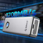 Orico OUM2-G20 M.2 NVME USB-C 3.2 20Gb/s Disko Dėklas – Sidabrinis -- Hard Drive Adapters