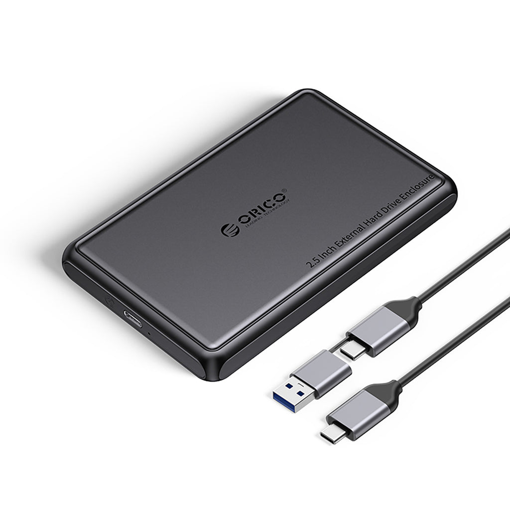 Orico DDL25-C3 2,5" HDD/SSD USB-C 5Gb/s diskų šaltis - juodas -- Hard Drive Adapters