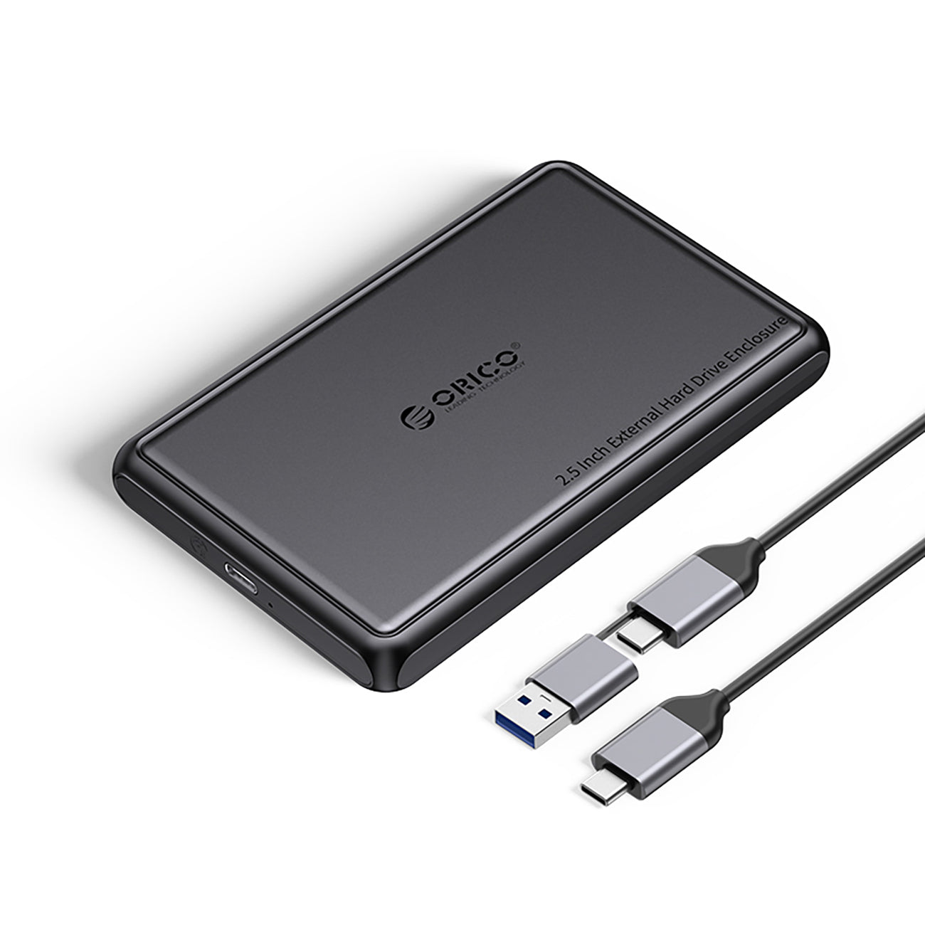 Orico DDL25-C3 2,5" HDD/SSD USB-C 5Gb/s diskų šaltis - juodas -- Hard Drive Adapters