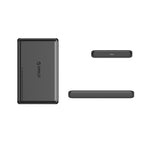 Orico DDL25-C3 2,5" HDD/SSD USB-C 5Gb/s diskų šaltis - juodas -- Hard Drive Adapters