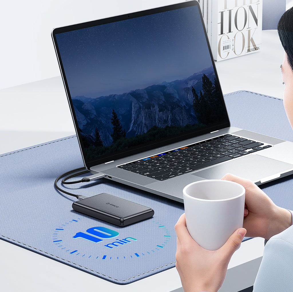 Orico DDL25-C3 2,5" HDD/SSD USB-C 5Gb/s diskų šaltis - juodas -- Hard Drive Adapters