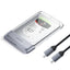 Orico TX25C3 2.5" HDD/SSD USB-C 5Gb/s diskų šachtis - Skaidra -- Hard Drive Adapters