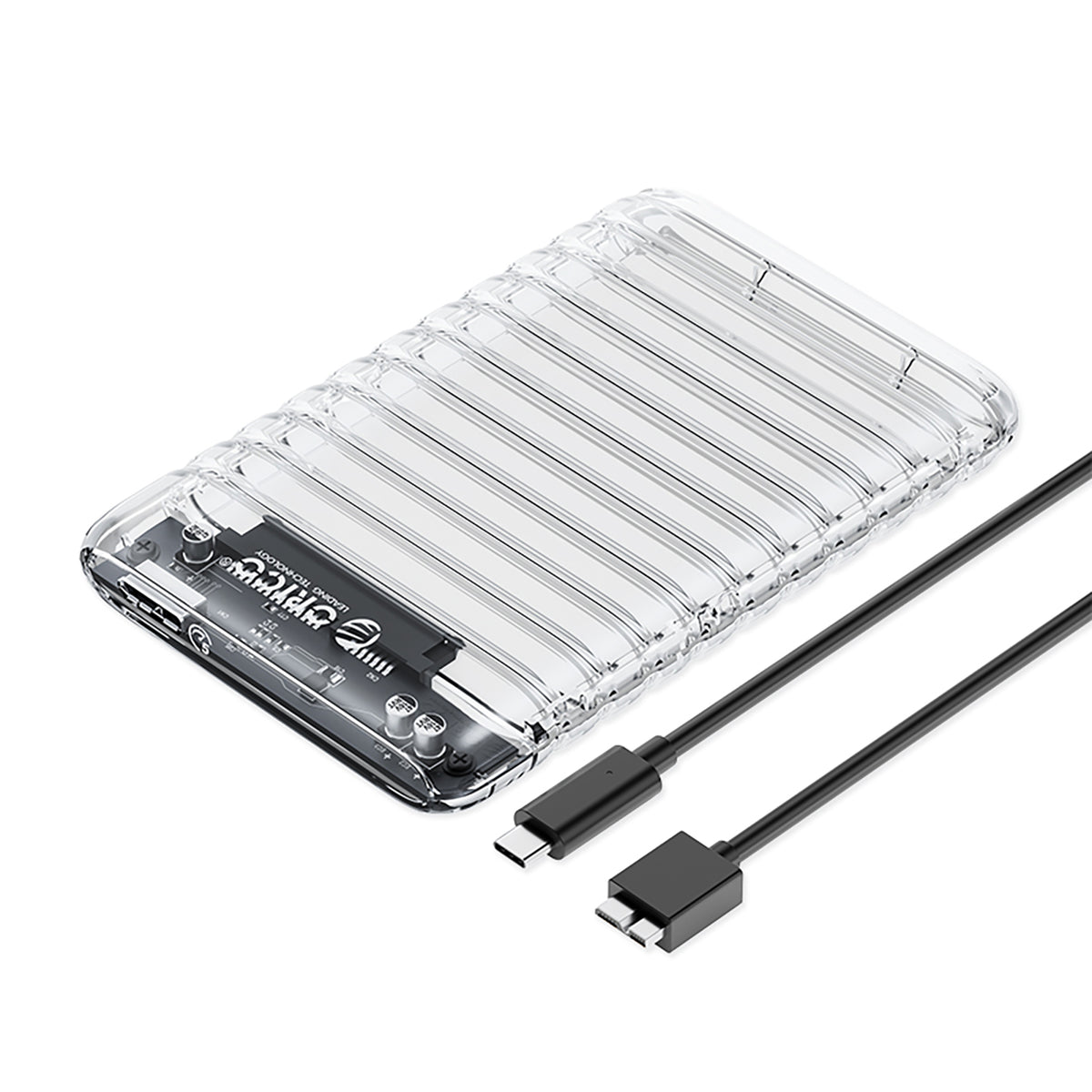 Orico 2139U3-V1 2,5" HDD/SSD USB Micro-B 5Gb/s disko dėklas – skaidrus -- Hard Drive Adapters