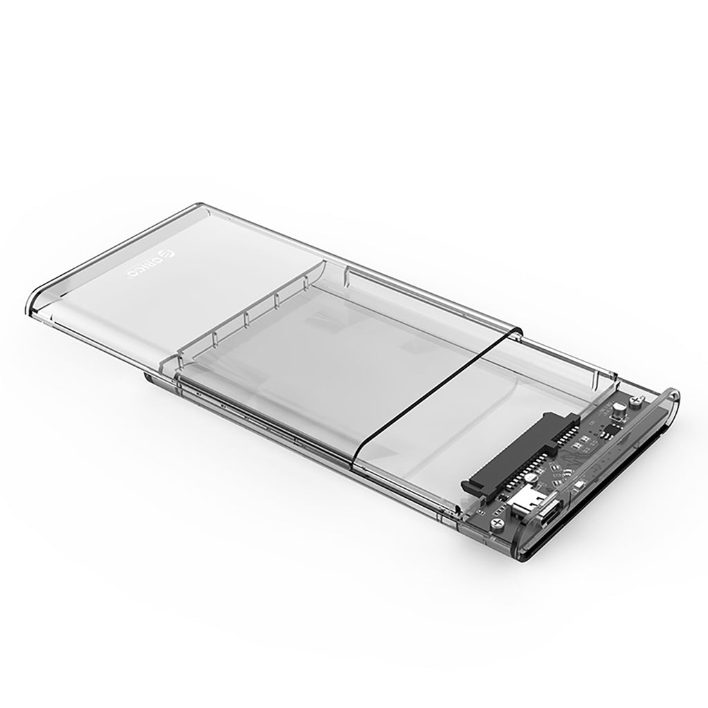Orico 2139C3 2,5" HDD/SSD USB-C 5Gb/s diskų kaupiklis - skaidrus -- Hard Drive Adapters