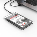 Orico 2139C3 2,5" HDD/SSD USB-C 5Gb/s diskų kaupiklis - skaidrus -- Hard Drive Adapters