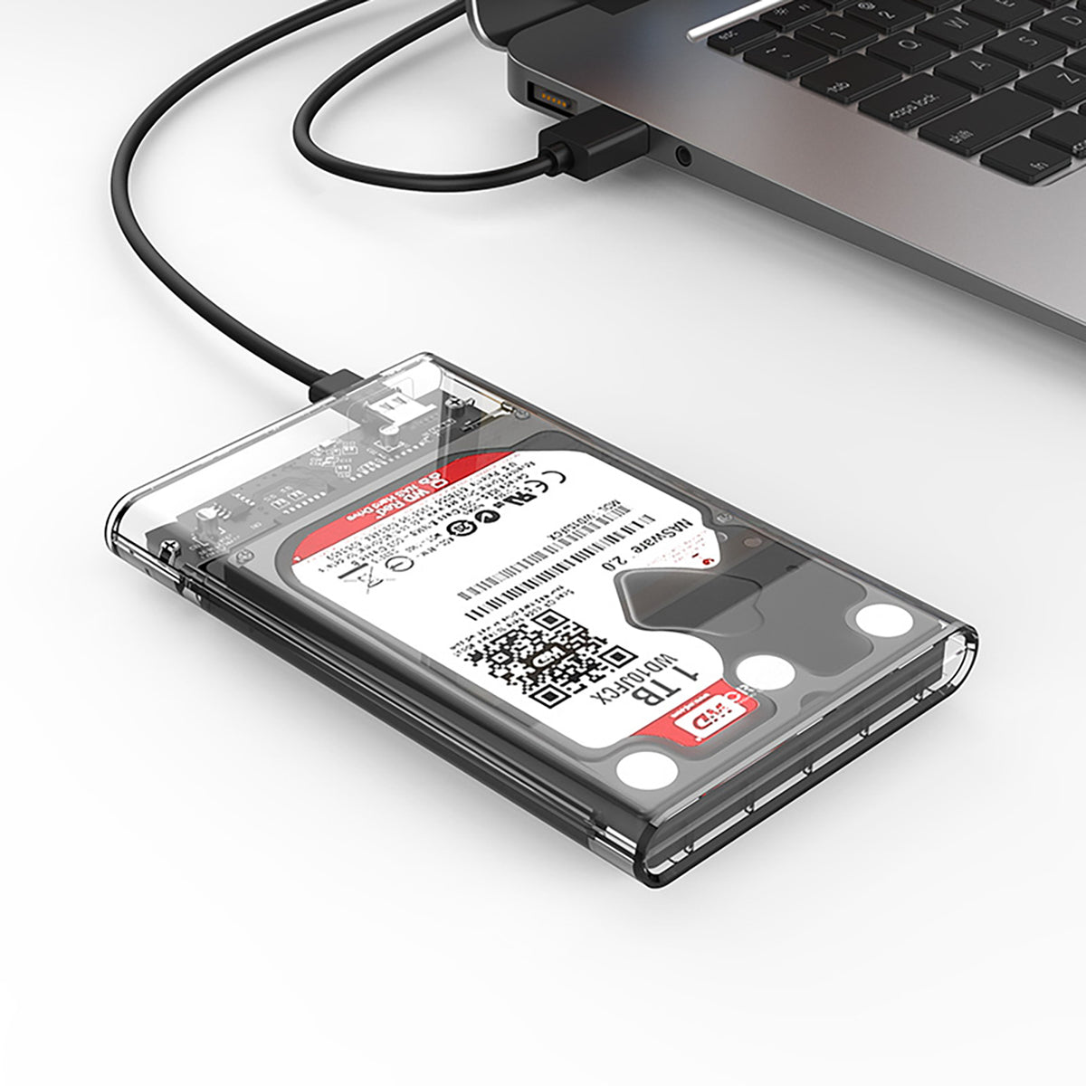 Orico 2139C3 2,5" HDD/SSD USB-C 5Gb/s diskų kaupiklis - skaidrus -- Hard Drive Adapters