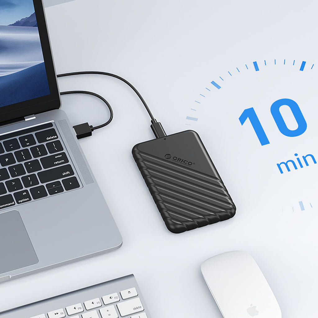 Orico 25PW1-U3 2,5" HDD/SSD Micro USB-B 3.0 5Gb/s Disko Kasetė - Juoda -- Hard Drive Adapters