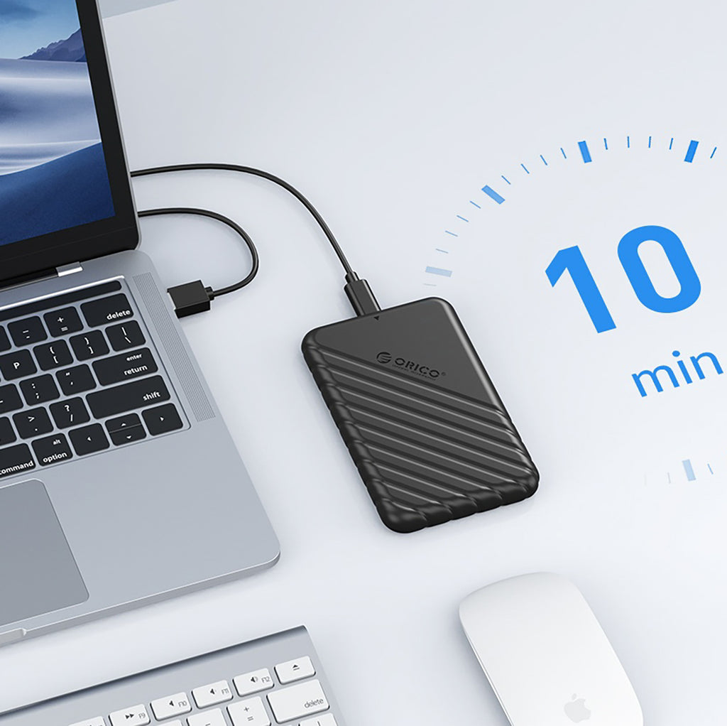 Orico 25PW1C-C3 2,5" HDD/SSD USB-C 3.1 5Gb/s Disko Kasetė - Juoda -- Hard Drive Adapters
