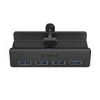 Orico MH4PU Hub su spaustuku 4x USB-A 3.0 - Juodas -- USB Hubs