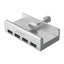 Orico MH4PU šaliklis su spaustuku - 4x USB-A 3.0 - sidabras -- USB Hubs
