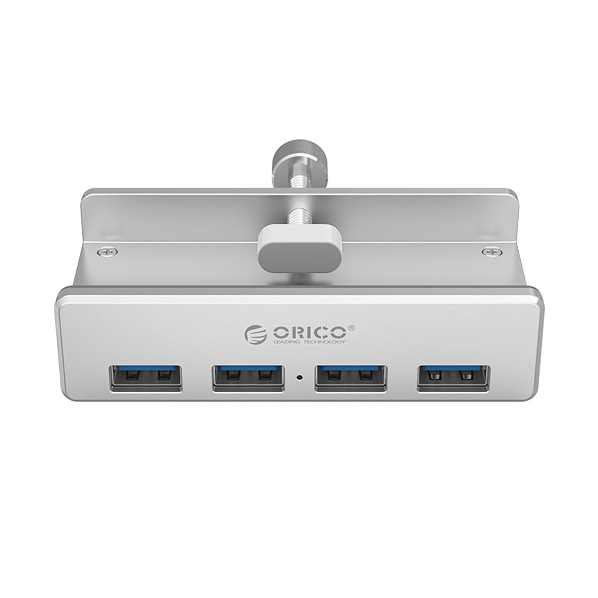 Orico MH4PU šaliklis su spaustuku - 4x USB-A 3.0 - sidabras -- USB Hubs