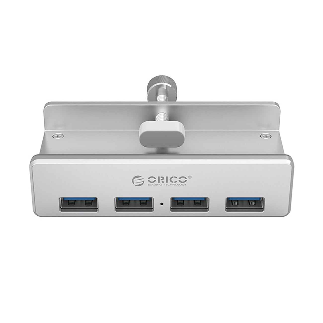 Orico MH4PU šaliklis su spaustuku - 4x USB-A 3.0 - sidabras -- USB Hubs