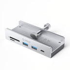 Orico MH5PC šalunas su spaustuku USB-C / 2x USB-A 3.2 + 1x USB-C 3.2 + 1x SD&TF - Sidabrinė -- USB Hubs