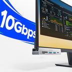 Orico MH5PC šalunas su spaustuku USB-C / 2x USB-A 3.2 + 1x USB-C 3.2 + 1x SD&TF - Sidabrinė -- USB Hubs