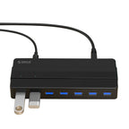 Orico H7928-U3-V1 šaliklis 7x USB-A 3.0 - juodas -- USB Hubs