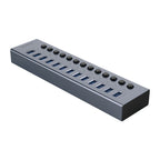 Orico BT2U3-13AB žinynas 13x USB-A 3.0 su jungikliais - pilka -- USB Hubs