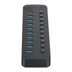Orico CT2U3-10AB 10x USB-A 3.0 žinynas su jungikliais - juoda -- USB Hubs