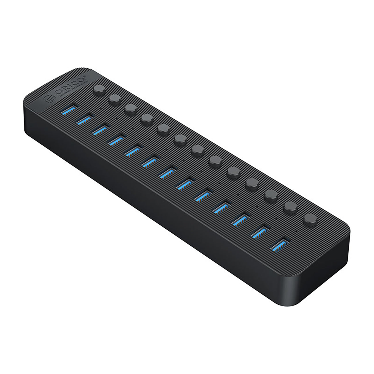 Orico CT2U3-13AB 13x USB-A 3.0 sujungimo dėžė su jungikliais - Juoda -- USB Hubs