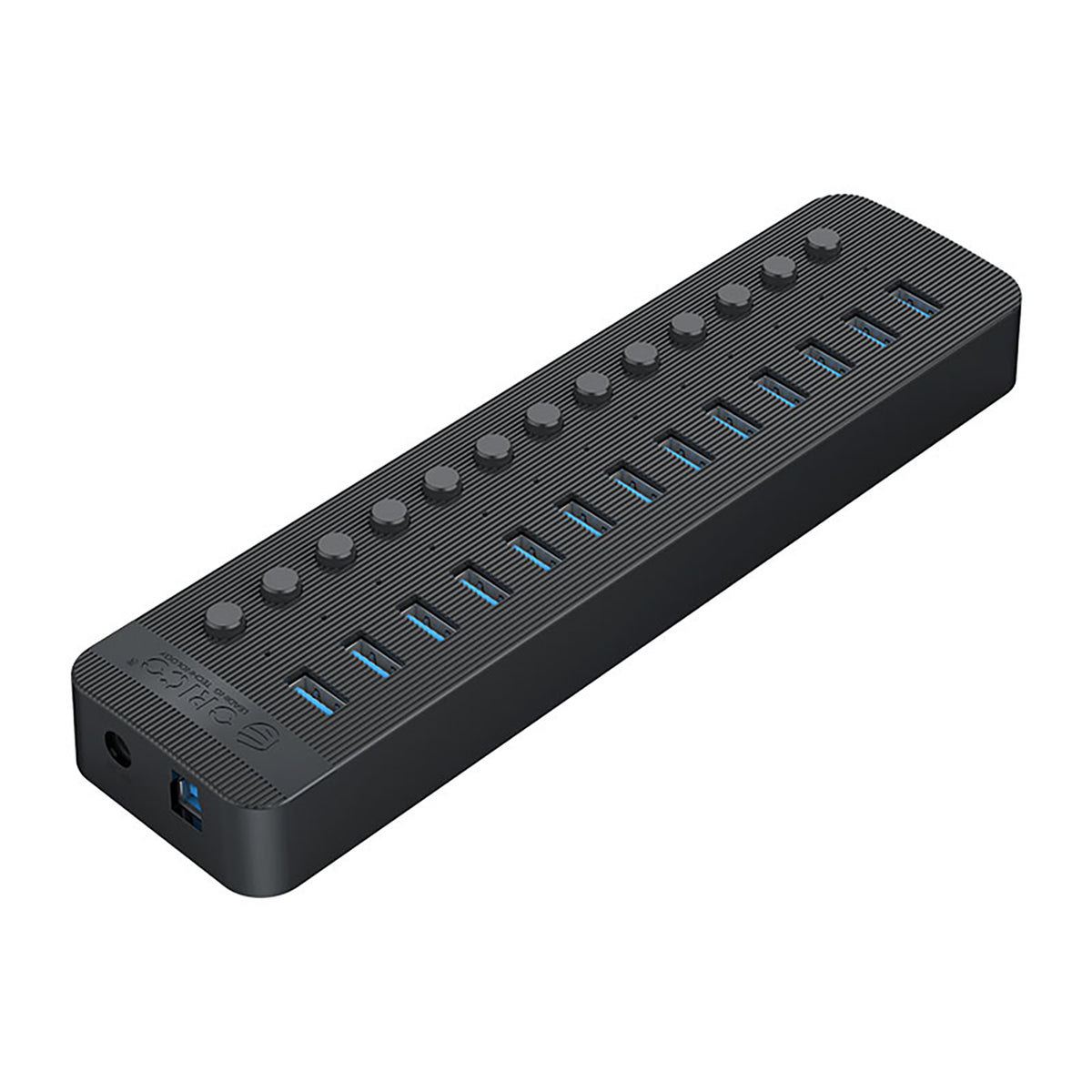 Orico CT2U3-13AB 13x USB-A 3.0 sujungimo dėžė su jungikliais - Juoda -- USB Hubs