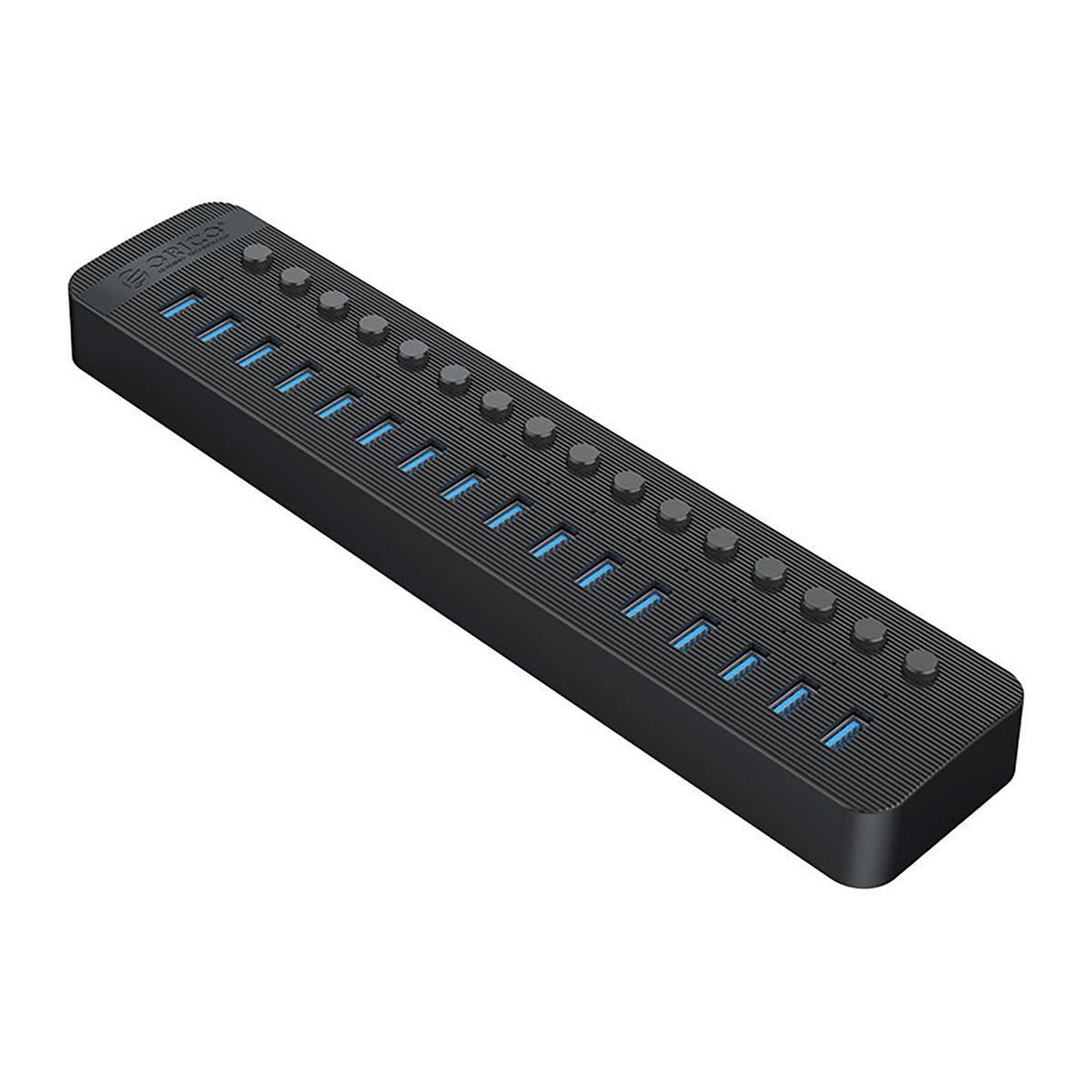 Orico CT2U3-16AB 16x USB-A 3.0 sujungimo dėžė su jungikliais - Juoda -- USB Hubs