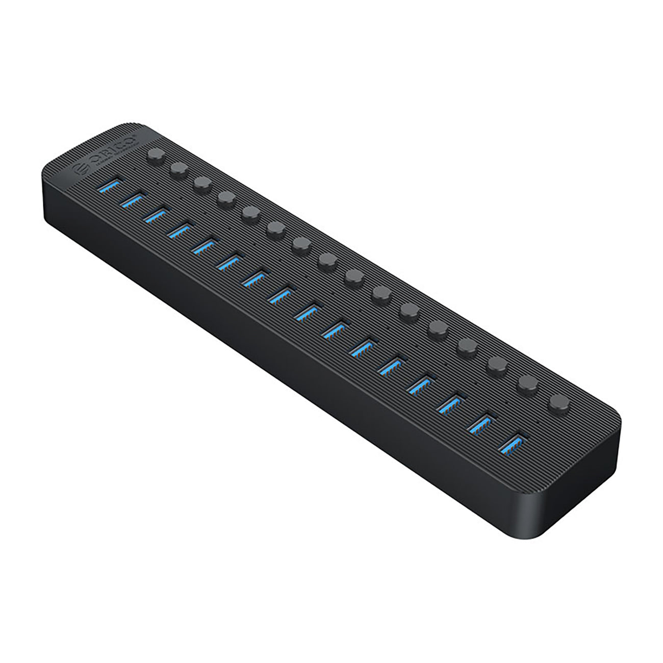 Orico CT2U3-16AB 16x USB-A 3.0 sujungimo dėžė su jungikliais - Juoda -- USB Hubs