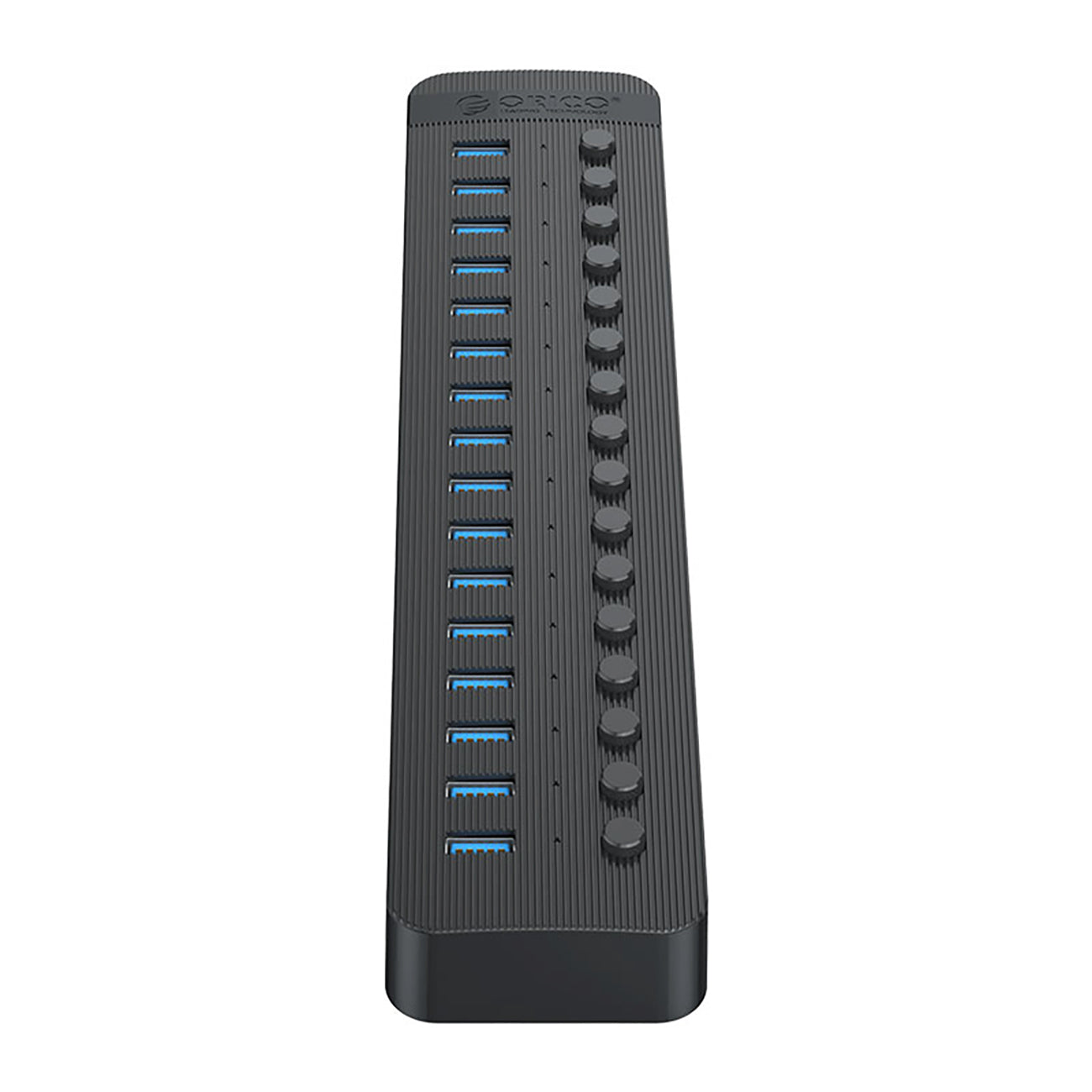 Orico CT2U3-16AB 16x USB-A 3.0 sujungimo dėžė su jungikliais - Juoda -- USB Hubs