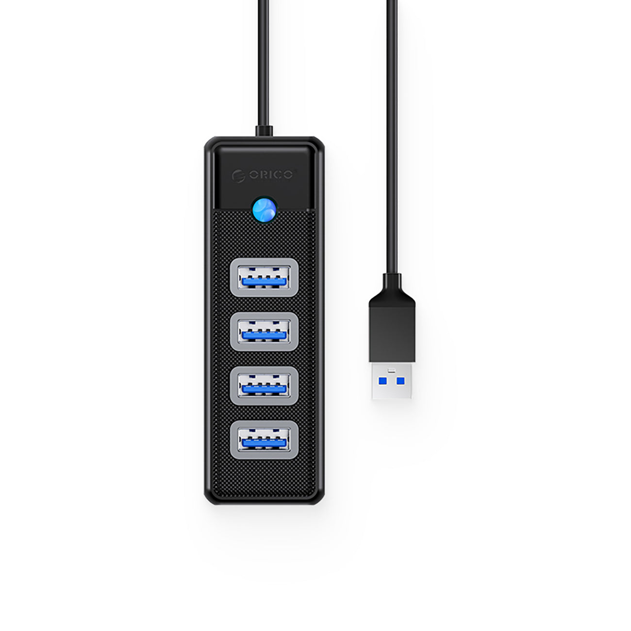 Sujungimo dėžė Orico PW4U-U3 USB-A / 4x USB-A 3.0 - juoda -- USB Hubs