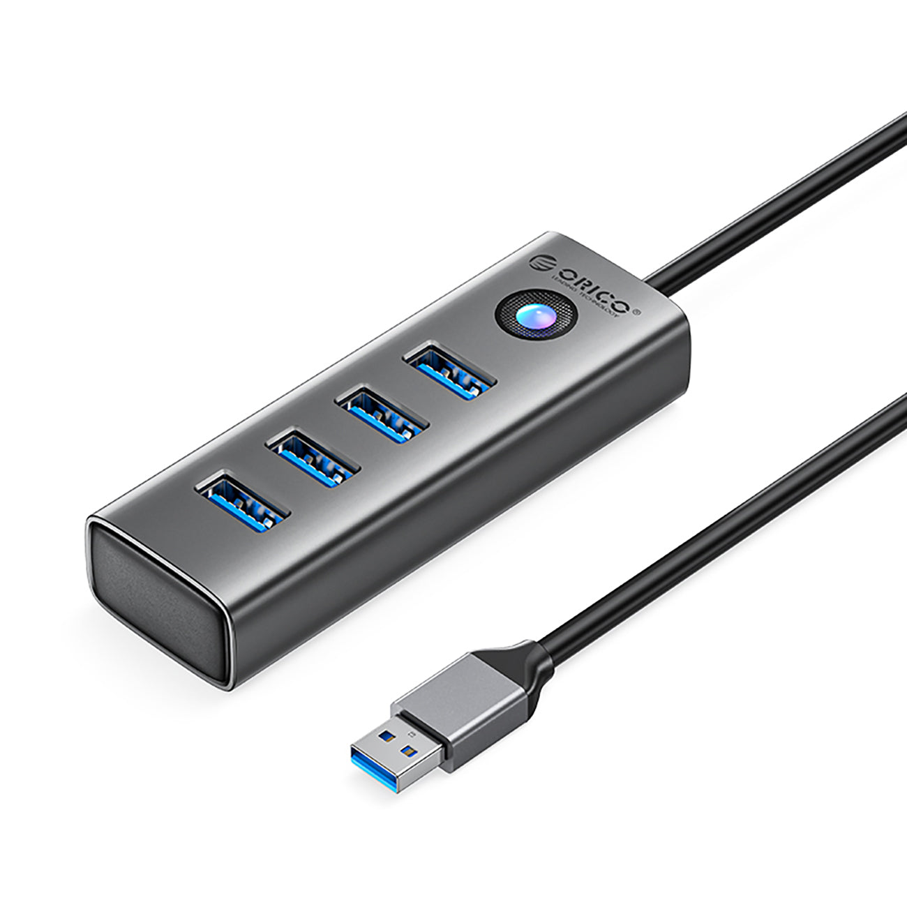 Orico PDD4U-U3 šalunas 4x USB-A 3.0 - Pilka -- USB Hubs