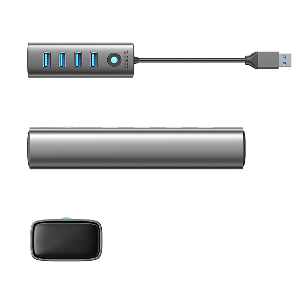 Orico PDD4U-U3 šalunas 4x USB-A 3.0 - Pilka -- USB Hubs