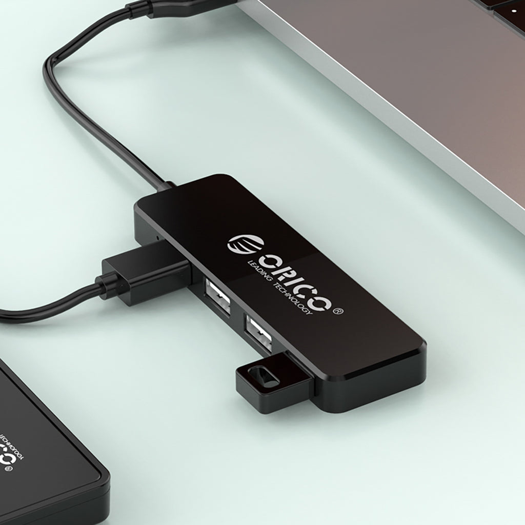 Orico FL01 USB-A Hub Docking Station 4x USB-A 2.0 - Juoda -- USB Hubs