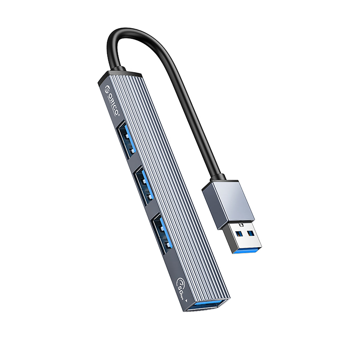 Orico AH-A13 USB-A Hub Docking Station 1x USB-A 3.0 + 3x USB-A 2.0 - Pilka -- USB Hubs