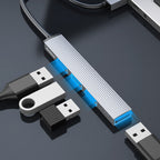 Orico AH-A13 USB-A Hub Docking Station 1x USB-A 3.0 + 3x USB-A 2.0 - Pilka -- USB Hubs