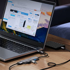 Orico YSB4-U2 USB-C Hub Doko Stotele 2x USB-A 2.0 + 1x USB-A 3.0 + 1x USB-C 2.0 + 1x USB-C - Pilka -- USB Hubs