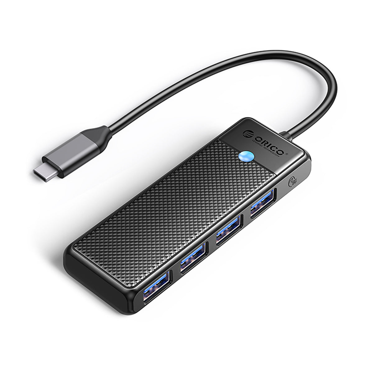 Orico PAPW4A-C3 USB-A Hub prijungimo stotis 4x USB-A 3.0 - Juoda -- USB Hubs