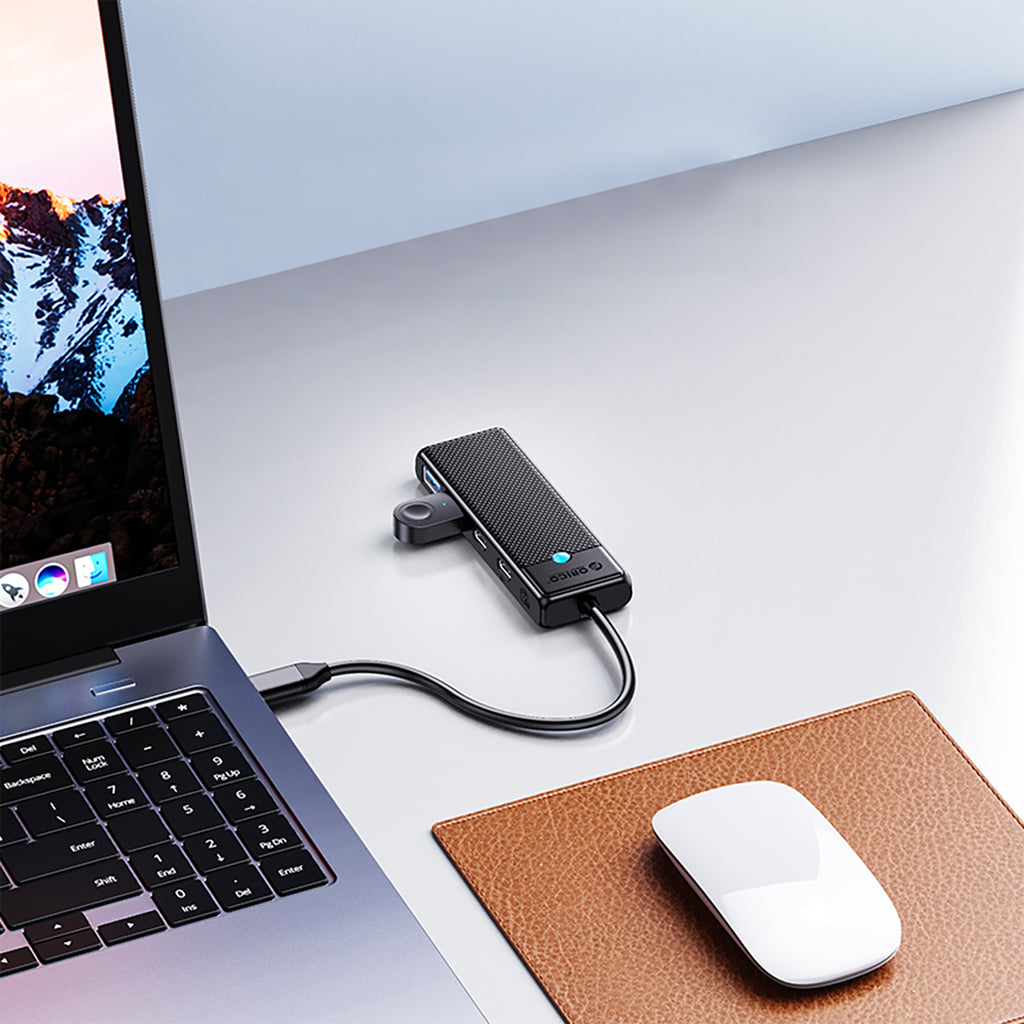 Orico PAPW4A-C3 USB-A Hub prijungimo stotis 4x USB-A 3.0 - Juoda -- USB Hubs