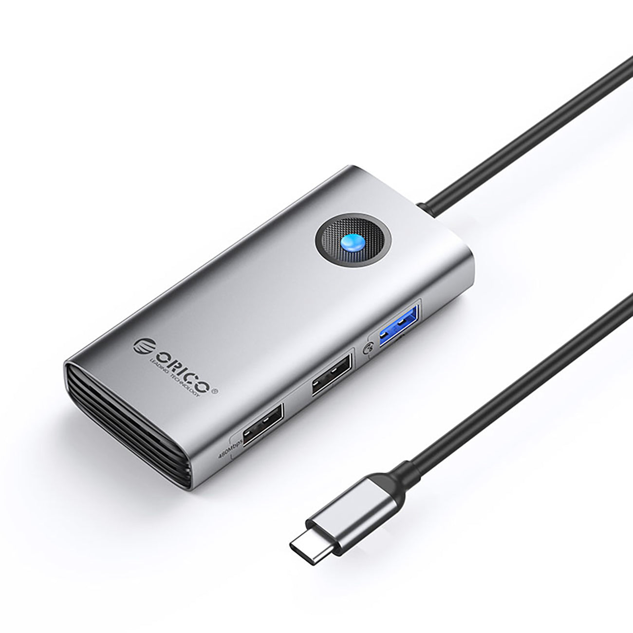 Orico PW11-5P USB-C Hub prijungimo stotis 1x USB-A 3.0 + 2x USB-A 2.0 + 1x USB-C PD + 1x HDMI - Pilka -- USB Hubs