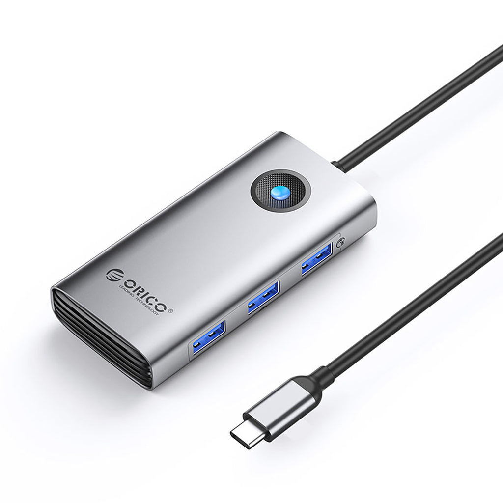 Orico PW11-6P USB-C Hub prijungimo stotis 3x USB-A 3.0 + 1x USB-C 2.0 + 1x HDMI - Pilka -- USB Hubs