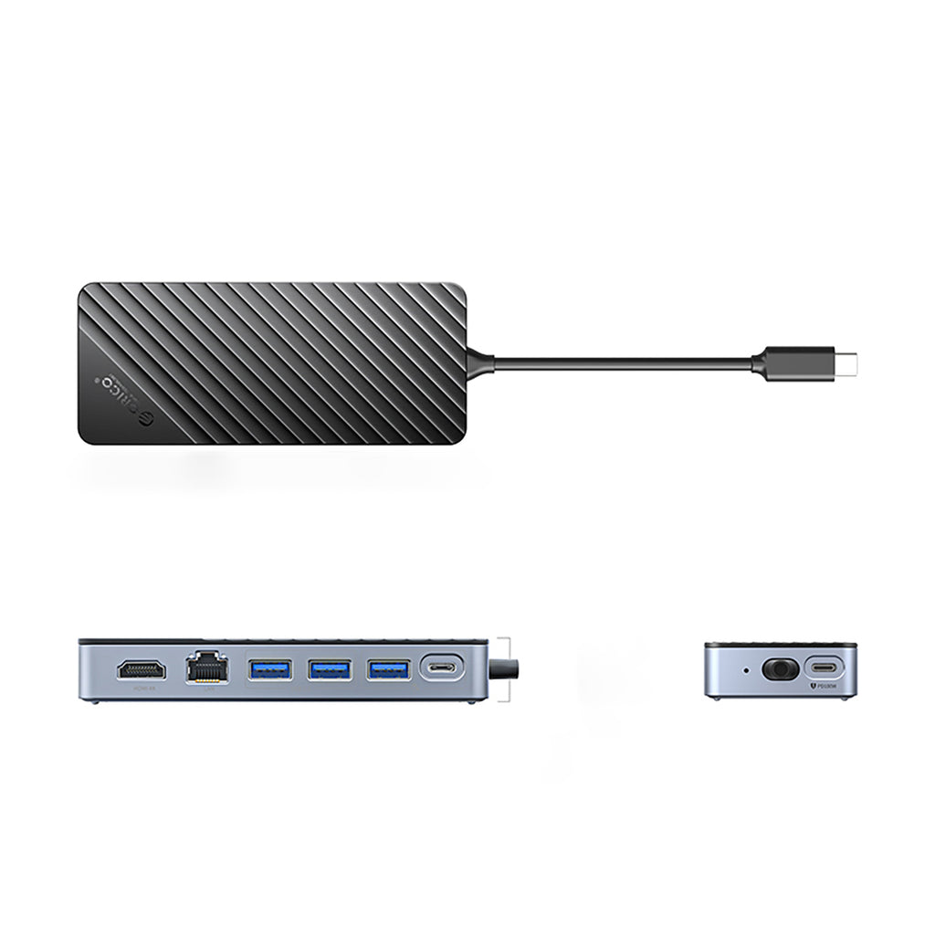 Orico OM28PR-G2 USB-C doko stotis su M.2 disko lizdu + 1 x USB-A 3.2 + 1x USB-C 3.2 + 2x USB-A 2.0 + 1x HDMI + 1x...
