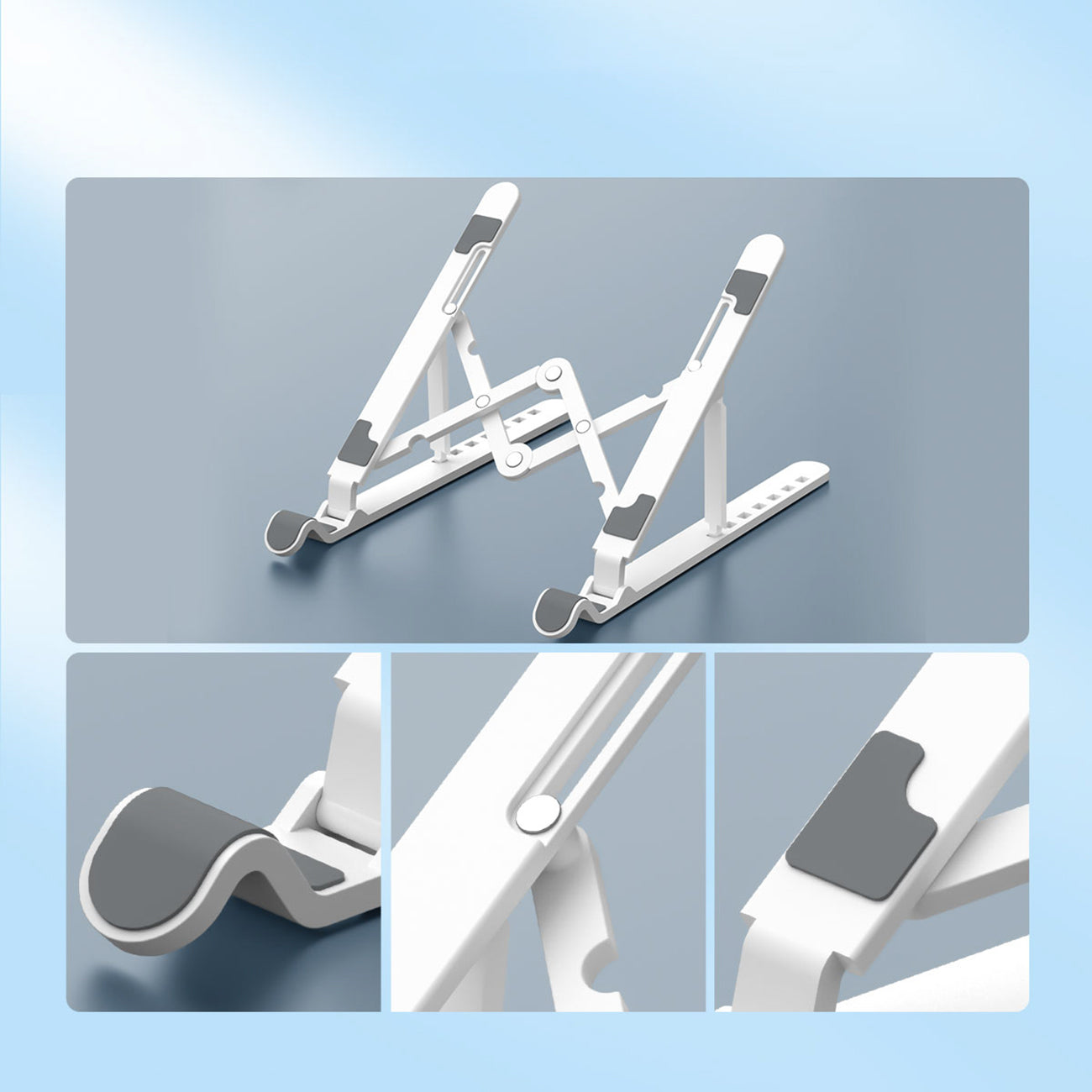 Orico PFB-A24 sulankstomas nešiojamojo kompiuterio stovas - juodas -- Laptop Stands