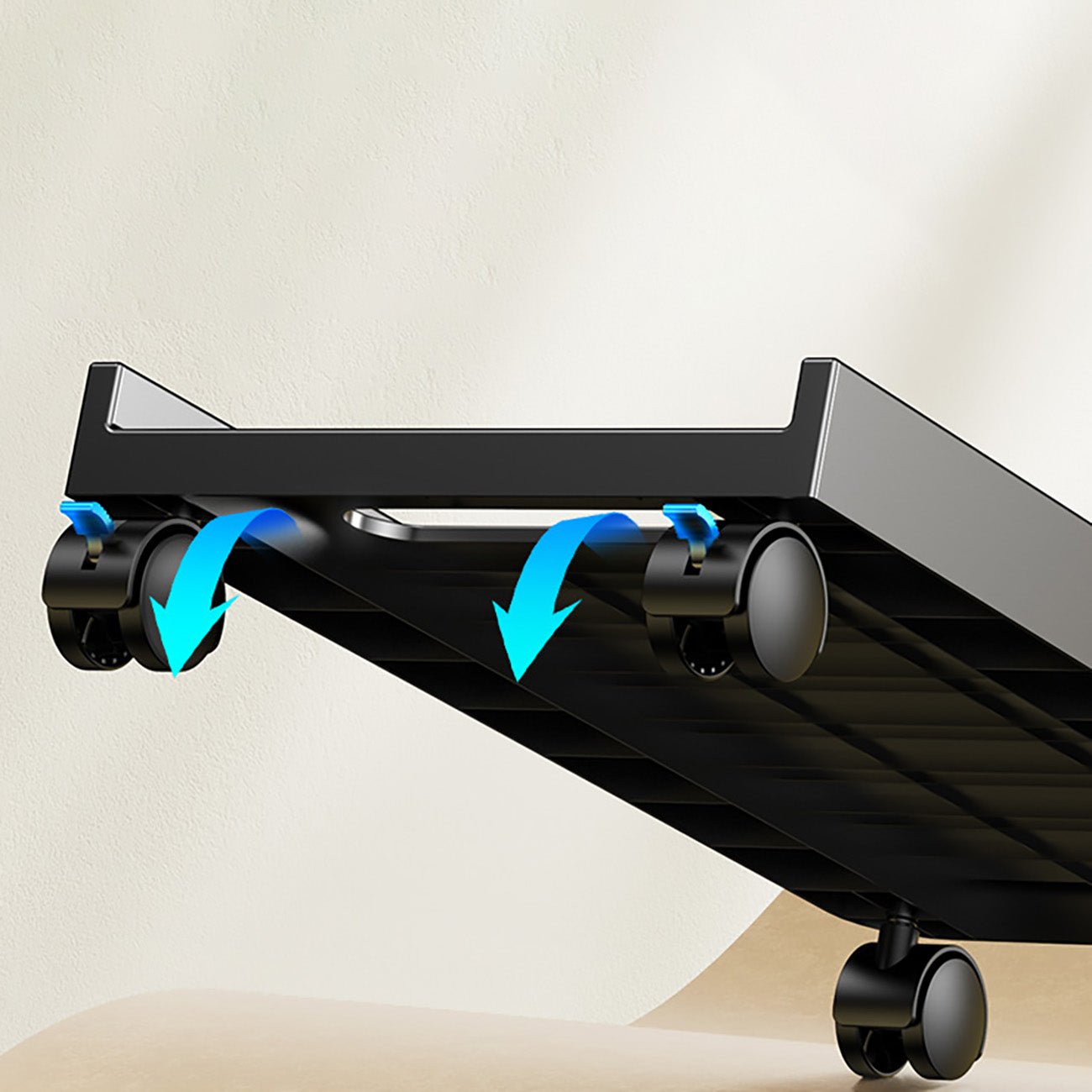 Orico CPB2 kompiuterio stovelis su ratais - juodas -- Uncategorized
