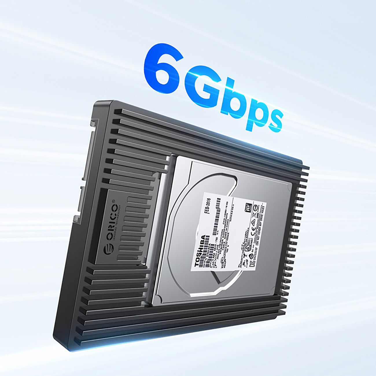 Orico D2SS-6G disko adapteris 2,5" į 3,5" keitiklis – juodas -- Hard Drive Adapters