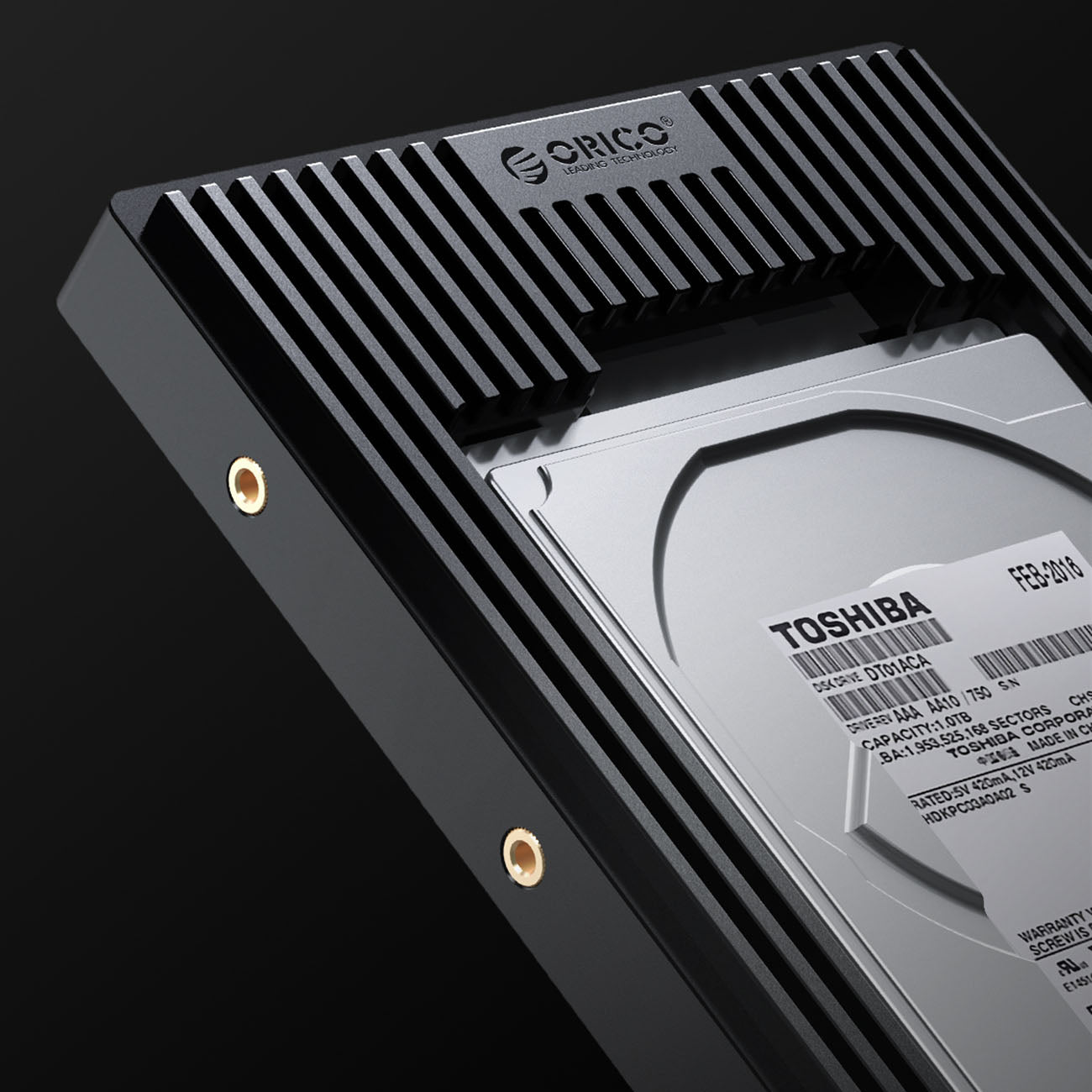 Orico D2SS-6G disko adapteris 2,5" į 3,5" keitiklis – juodas -- Hard Drive Adapters
