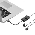 Orico SC2 išorinė daugiafunkcė garso kortelė su USB-A - juoda -- Audio Adapters